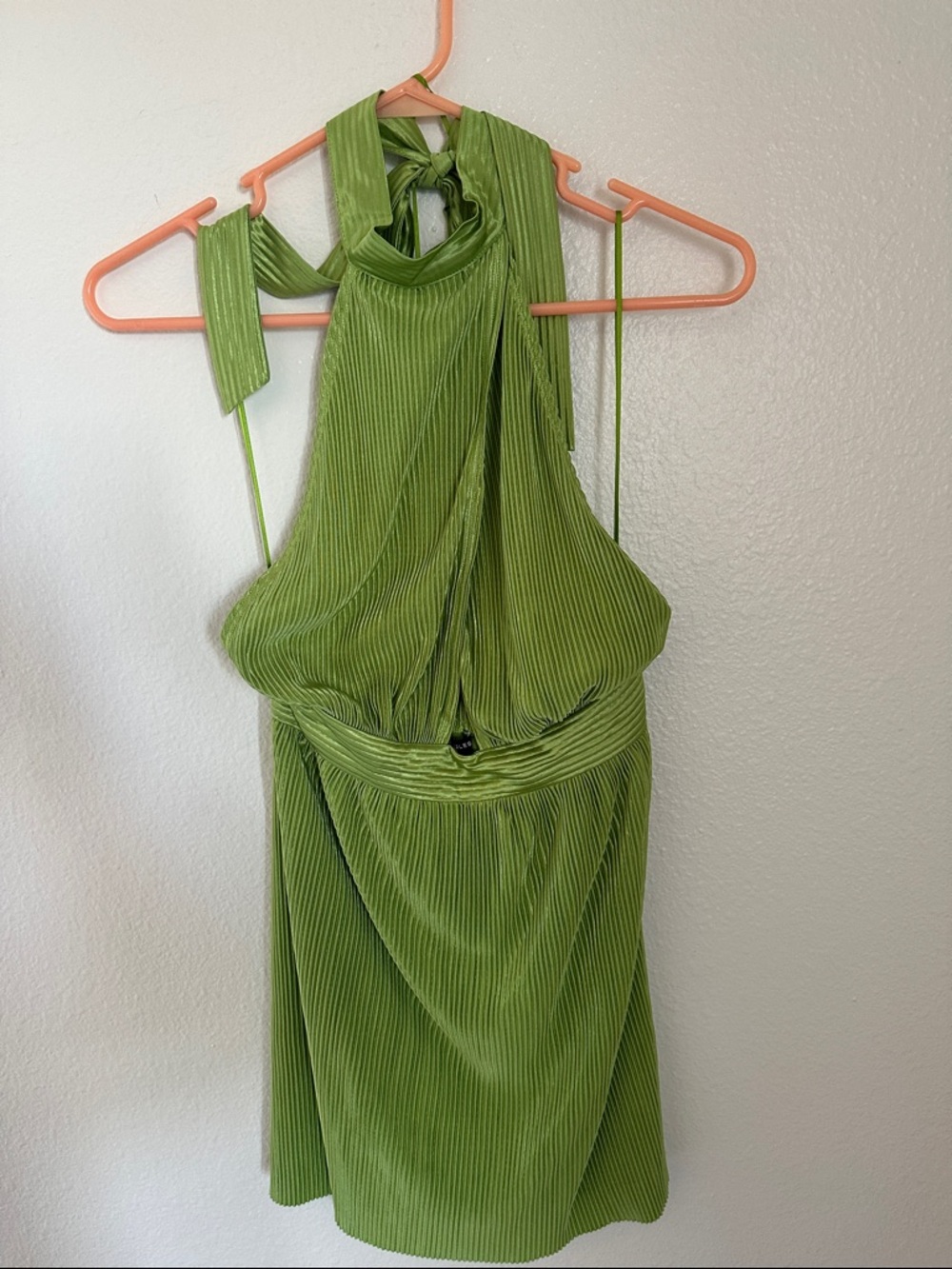 Sincerely Jules Green Backless Halter Dress